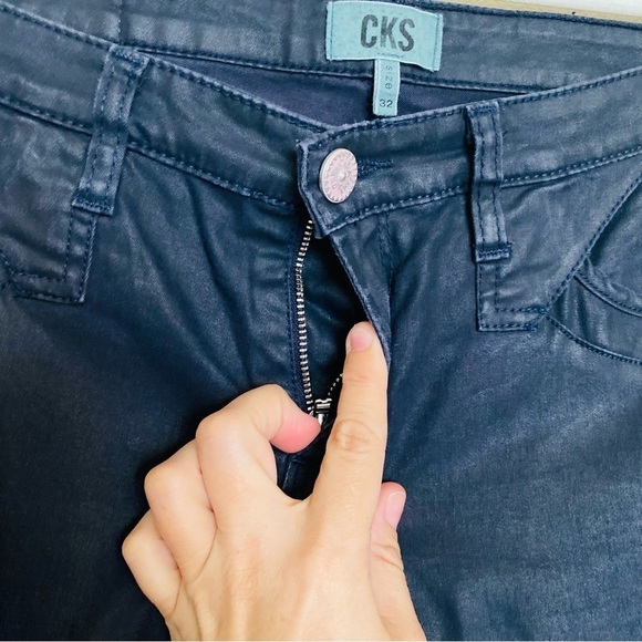 CKS Fashion Black Denim Stretch Jeans Design by Antwerp-belgium Size 32 - Picture 7 of 16